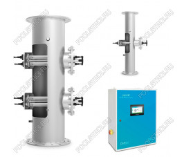 Ультрафиолетовая установка LIfetech TOP 630м3, DN350, 4*3kw, 18000h, Ручная очистка